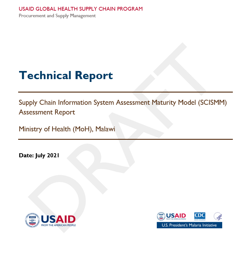 Cover of the Malawi SCISMM Assessment Report