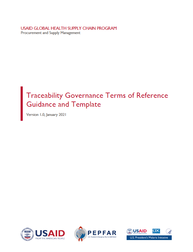 Governance Terms of Reference Guidance and Template Cover Page