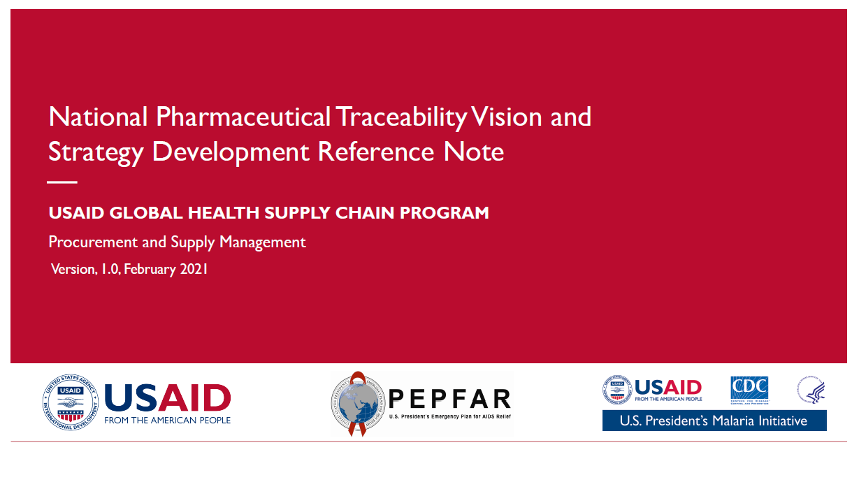 Traceability Vision and Strategy Development Reference Note Cover Image