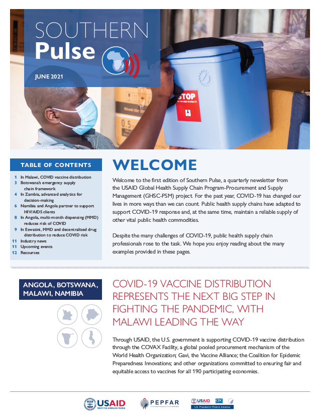Southern Pulse Newsletter - June 2021 Cover Page