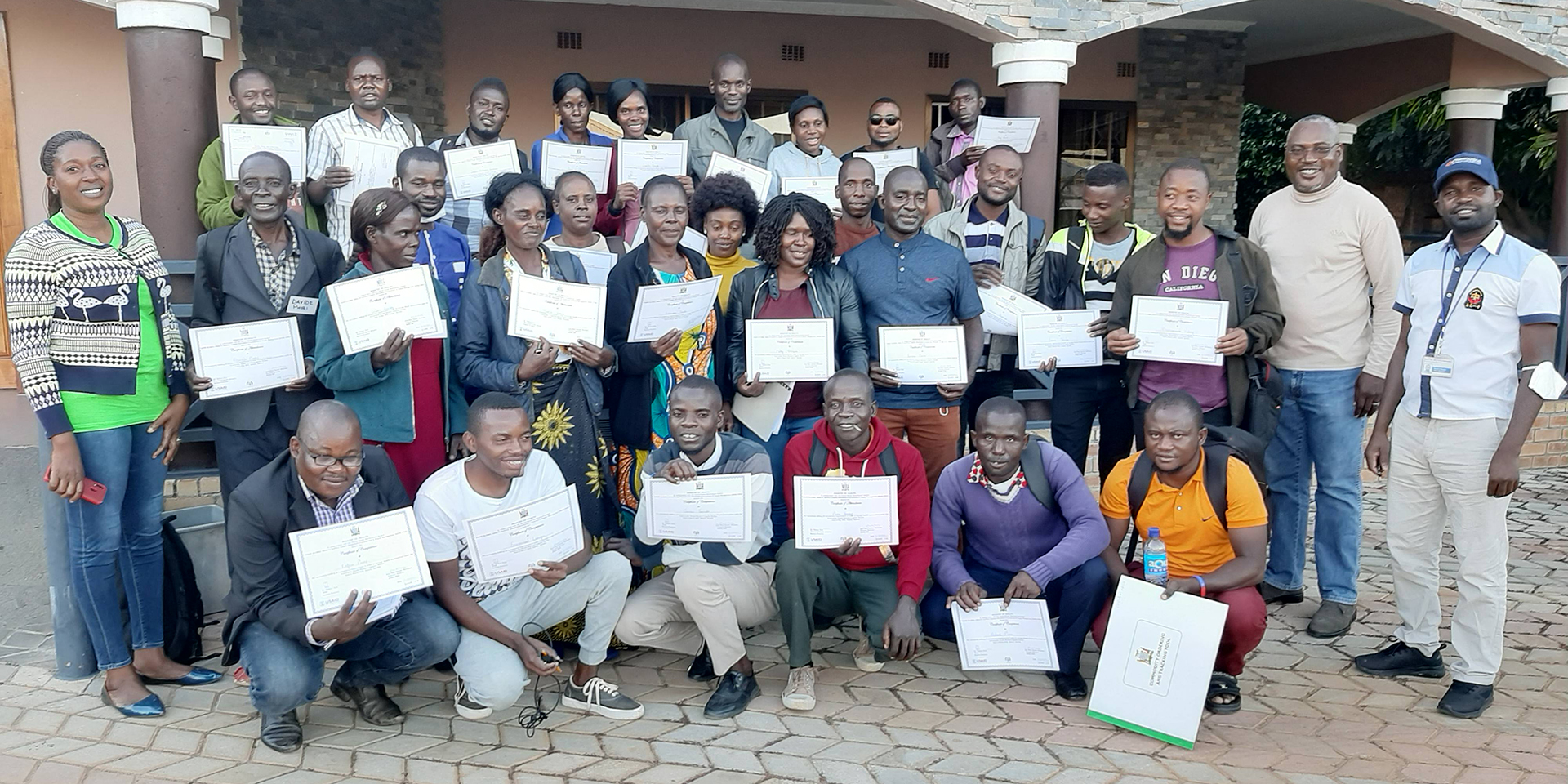 Community Healthworkers after their GHSC-PSM Training