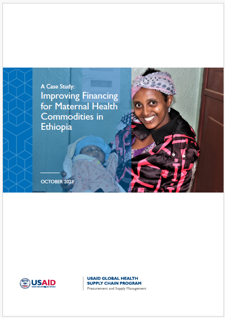 cover page featuring Ethiopian mother and child in health facility 