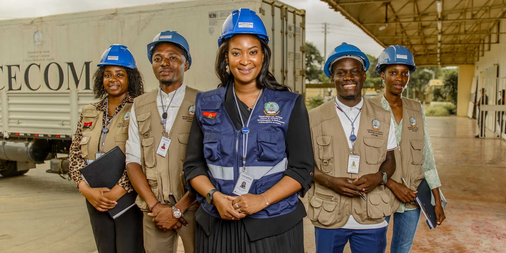 Doctora Lizandra Cássia Caposso Cristóvão da Costa and her team at Angola’s central medical store, CECOMA, work closely with the USAID GHSC-PSM project to strengthen that country’s health supply chain.