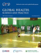 Global Health: Science and Practice Vol. 12, No. 4