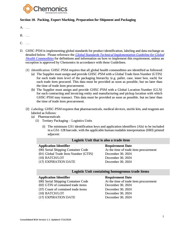 GHSC-PSM Terms and Conditions Article 3 Cover Image